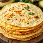 Homemade Gluten Free Corn Tortillas Stack
