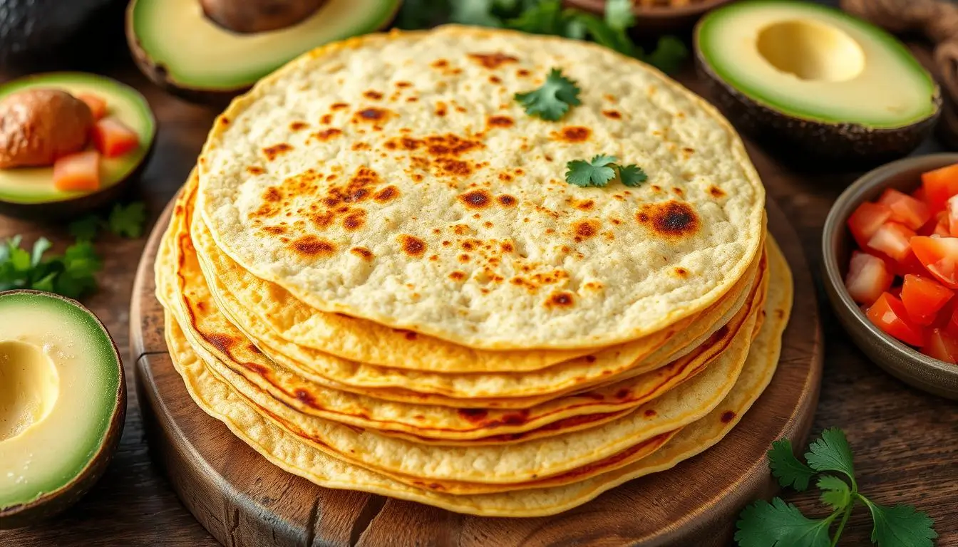 Homemade Gluten Free Corn Tortillas Stack