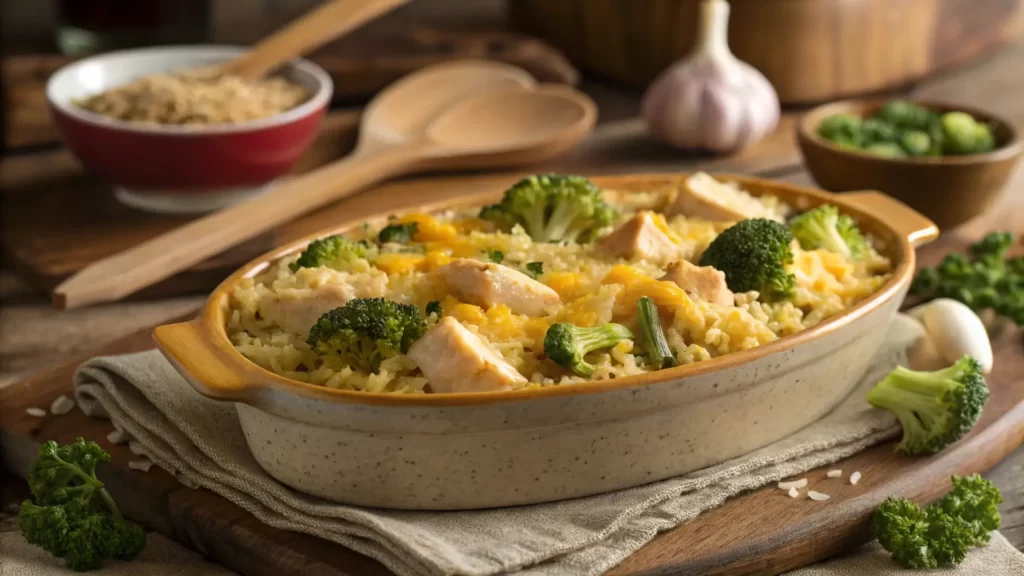 Gluten-Free Chicken & Broccoli Cheddar Rice