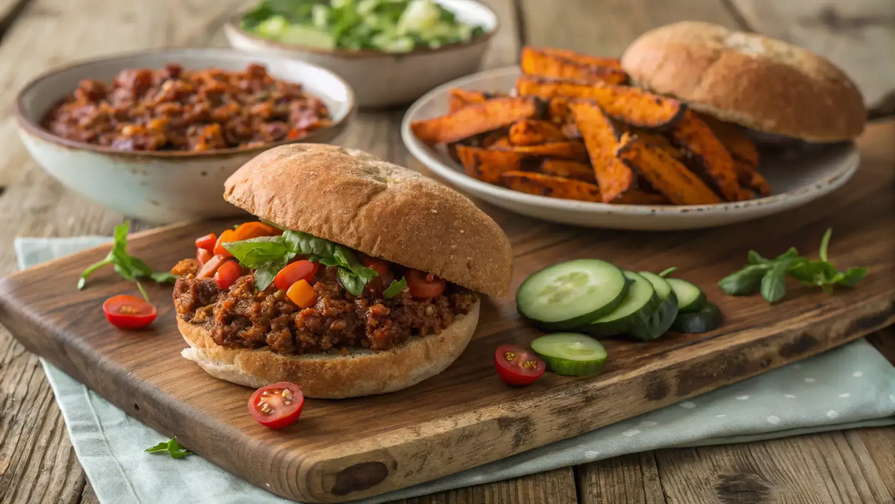 Gluten-Free Sloppy Joes on a table