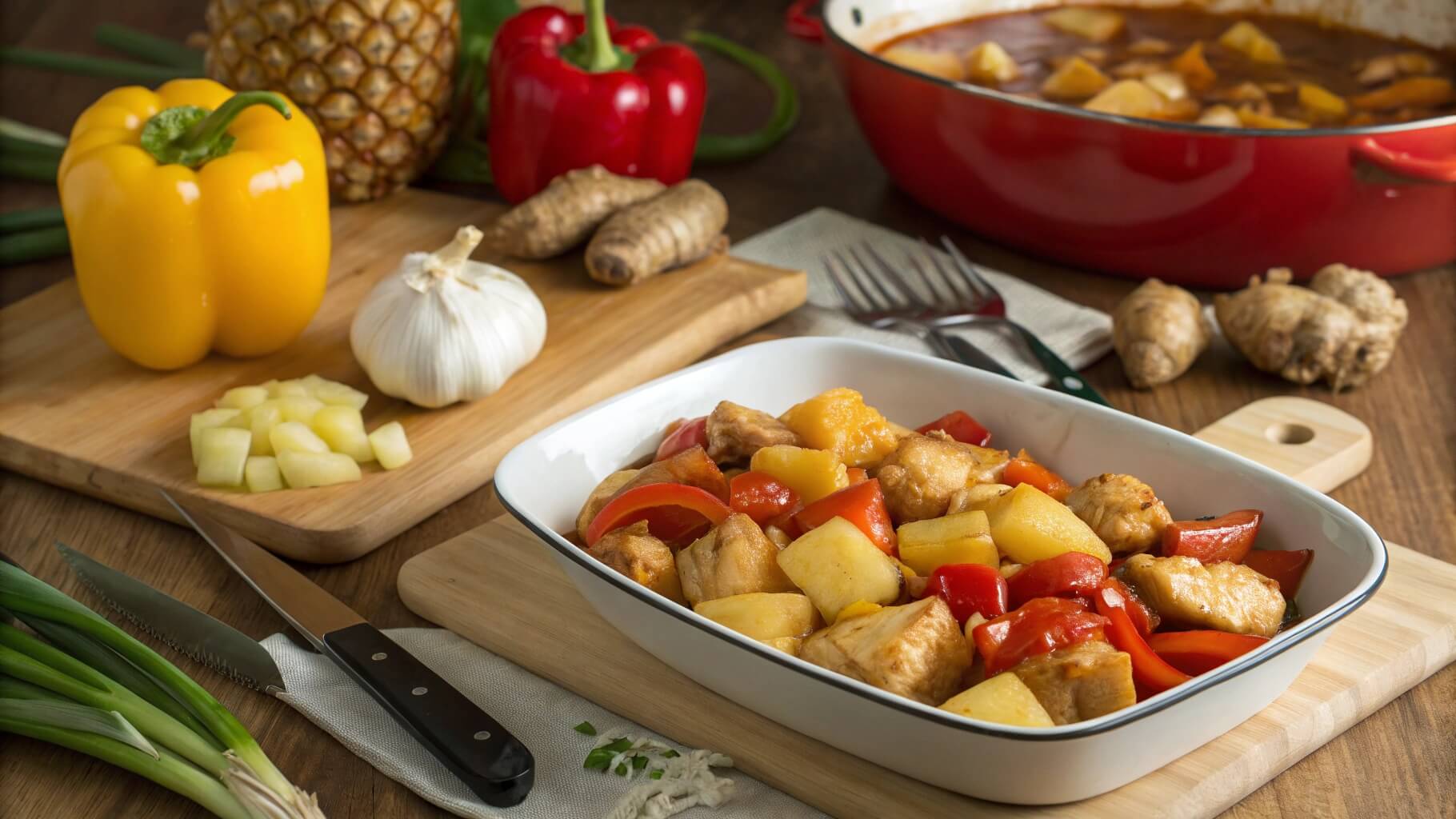 gluten-free sweet and sour chicken recipe prepping