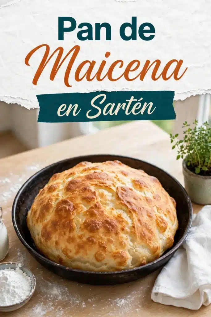 Pan de Maicena en Sartén casero, suave y esponjoso, sin horno